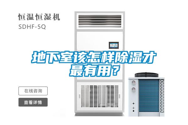 地下室該怎樣除濕才最有用？