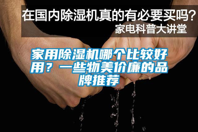 家用除濕機哪個比較好用？一些物美價廉的品牌推薦
