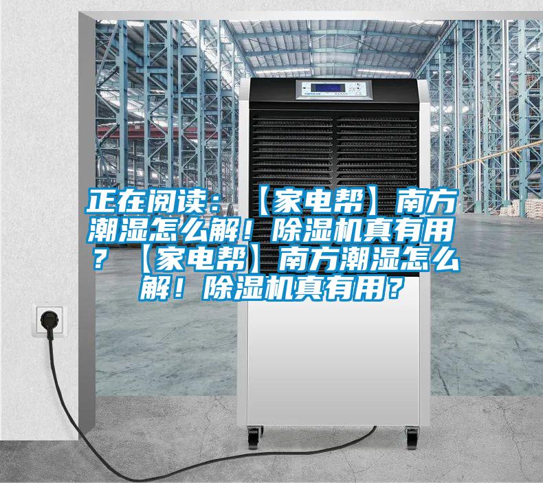 正在閱讀：【家電幫】南方潮濕怎么解！除濕機真有用？【家電幫】南方潮濕怎么解！除濕機真有用？