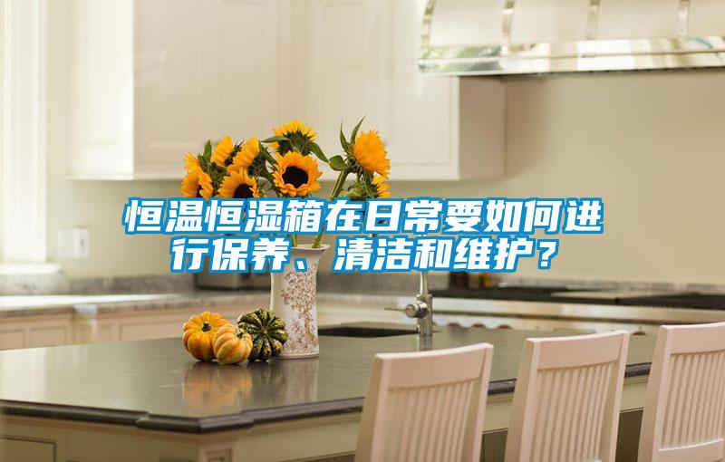 恒溫恒濕箱在日常要如何進(jìn)行保養(yǎng)、清潔和維護(hù)？