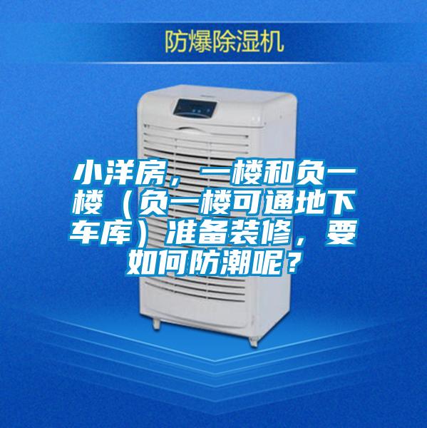 小洋房，一樓和負(fù)一樓（負(fù)一樓可通地下車庫）準(zhǔn)備裝修，要如何防潮呢？