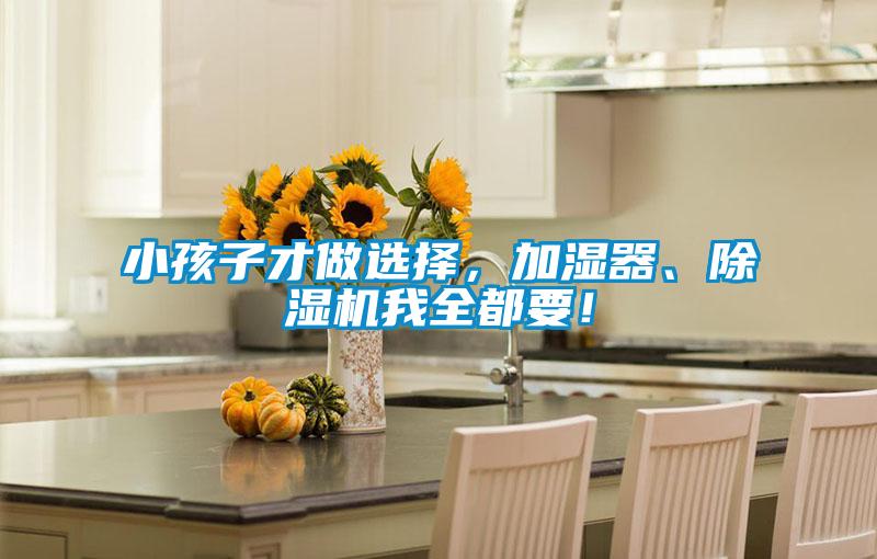小孩子才做選擇，加濕器、除濕機(jī)我全都要！