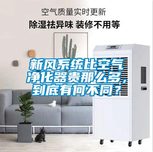 新風(fēng)系統(tǒng)比空氣凈化器貴那么多，到底有何不同？