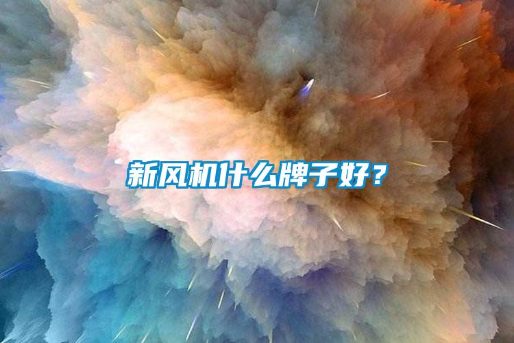 新風機什么牌子好？