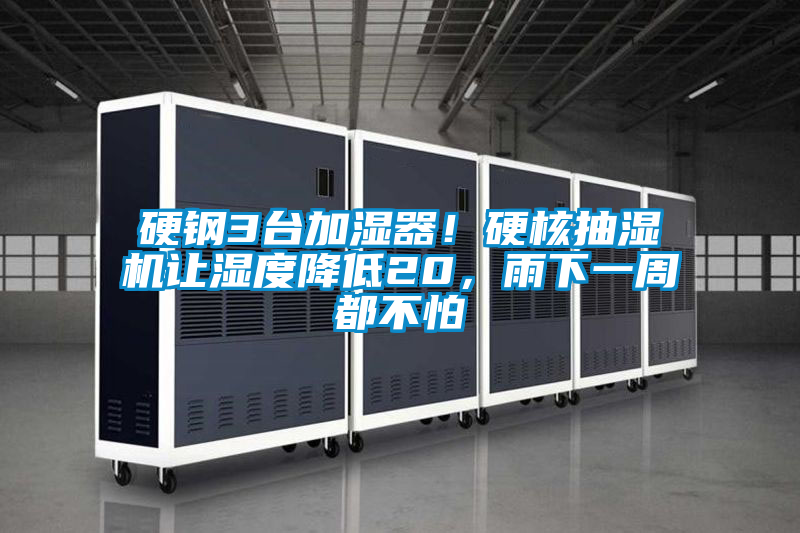 硬鋼3臺(tái)加濕器！硬核抽濕機(jī)讓濕度降低20，雨下一周都不怕