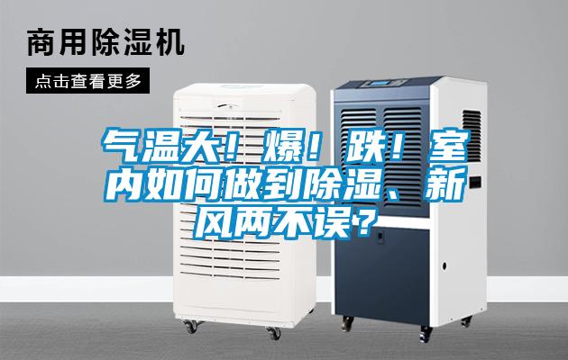 氣溫大！爆！跌！室內(nèi)如何做到除濕、新風(fēng)兩不誤？