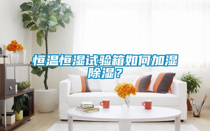 恒溫恒濕試驗箱如何加濕除濕？