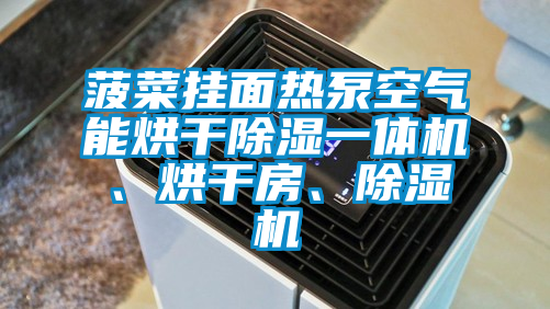菠菜掛面熱泵空氣能烘干除濕一體機(jī)、烘干房、除濕機(jī)