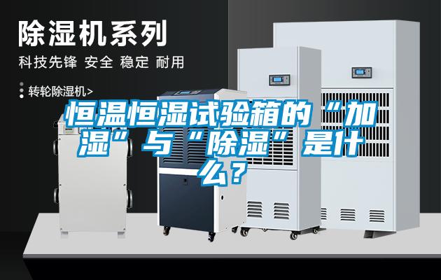 恒溫恒濕試驗箱的“加濕”與“除濕”是什么？