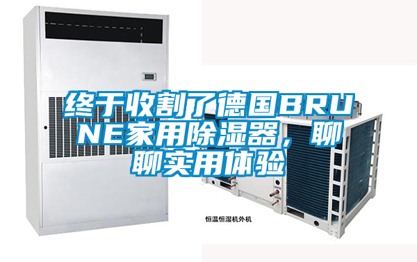 終于收割了德國BRUNE家用除濕器，聊聊實用體驗