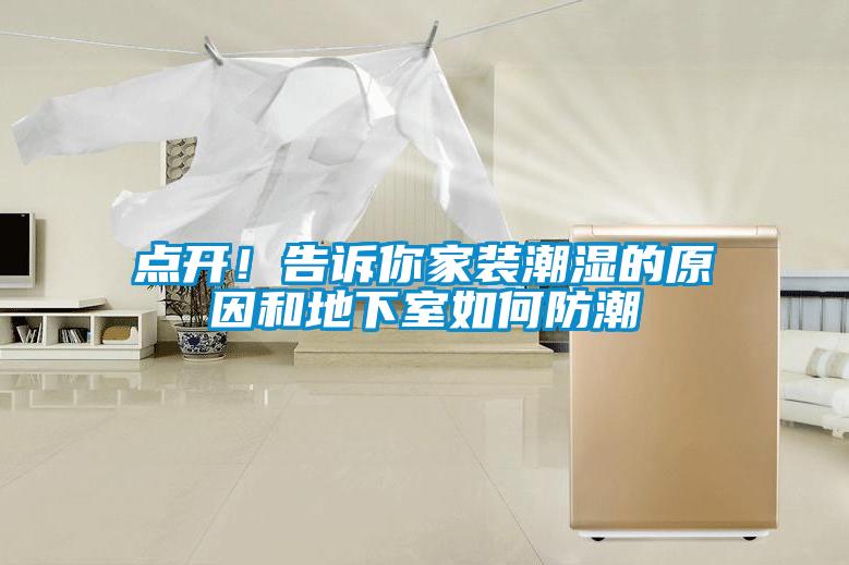 點開！告訴你家裝潮濕的原因和地下室如何防潮