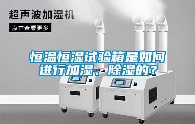 恒溫恒濕試驗箱是如何進行加濕、除濕的？