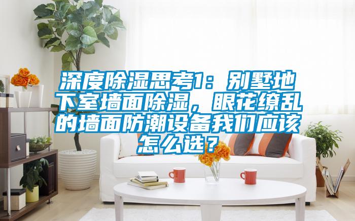 深度除濕思考1：別墅地下室墻面除濕，眼花繚亂的墻面防潮設(shè)備我們應(yīng)該怎么選？