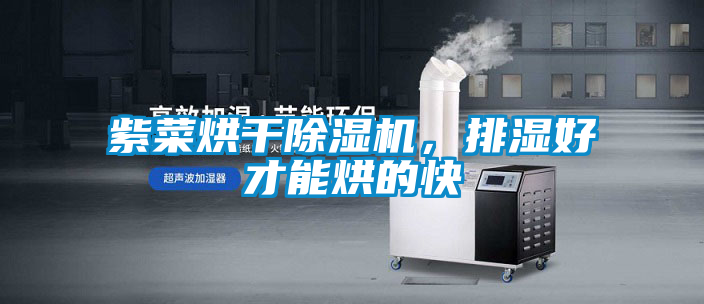 紫菜烘干除濕機(jī)，排濕好才能烘的快