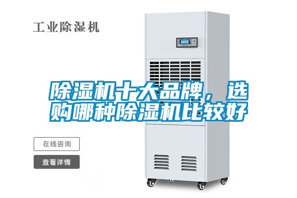 除濕機十大品牌，選購哪種除濕機比較好