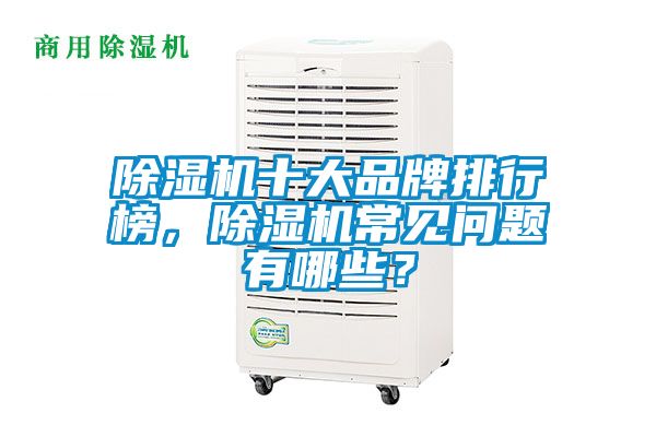 除濕機(jī)十大品牌排行榜，除濕機(jī)常見問題有哪些？