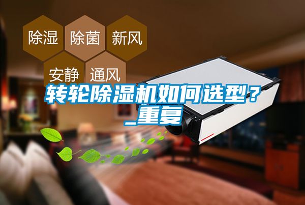 轉(zhuǎn)輪除濕機如何選型？_重復(fù)
