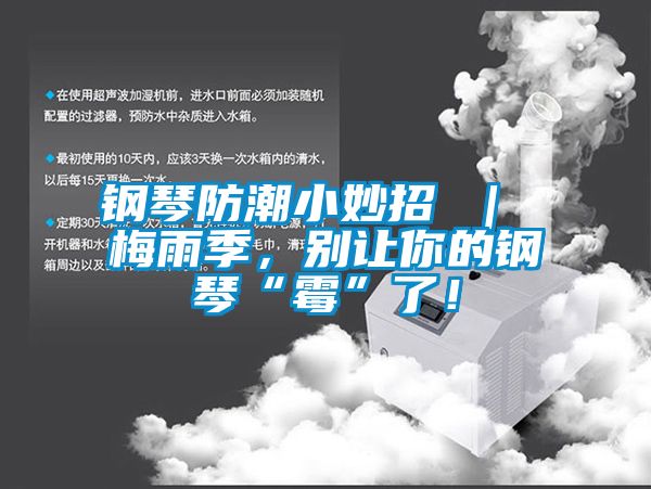 鋼琴防潮小妙招 ｜ 梅雨季，別讓你的鋼琴“霉”了！