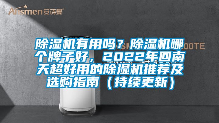 除濕機有用嗎？除濕機哪個牌子好，2022年回南天超好用的除濕機推薦及選購指南（持續(xù)更新）