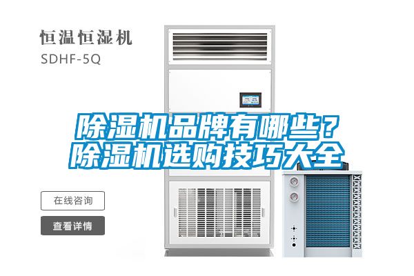 除濕機(jī)品牌有哪些？除濕機(jī)選購技巧大全