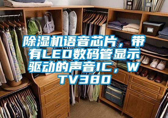 除濕機語音芯片，帶有LED數(shù)碼管顯示驅(qū)動的聲音IC，WTV380