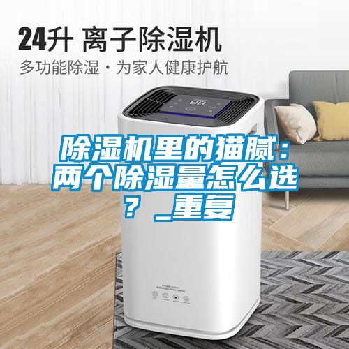 除濕機(jī)里的貓膩：兩個(gè)除濕量怎么選？_重復(fù)