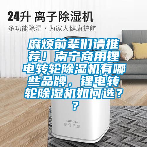 麻煩前輩們請推薦！南寧商用鋰電轉(zhuǎn)輪除濕機(jī)有哪些品牌，鋰電轉(zhuǎn)輪除濕機(jī)如何選？？