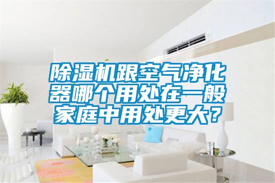 除濕機跟空氣凈化器哪個用處在一般家庭中用處更大？